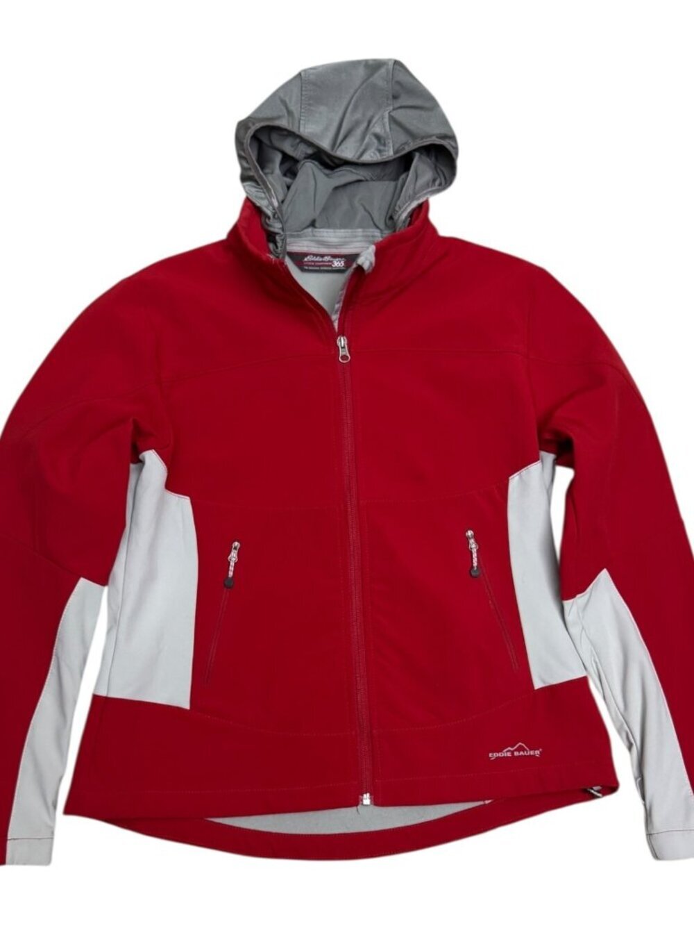 EDDIE BAUER Jacket 365 Light Shell Red Bomber Casual Ski Womens Large